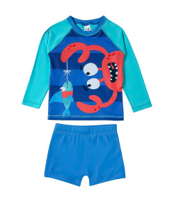 Conjunto Praia Monstrinhos Divertidos Lycra Kids