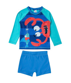 Conjunto Praia Monstrinhos Divertidos Lycra Kids