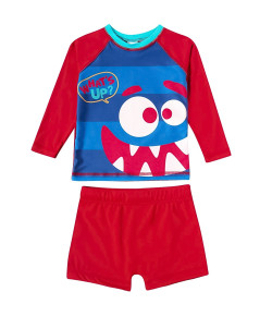 Conjunto Praia Monstrinhos Divertidos Lycra Kids