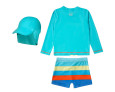 Kit 3 Peças Praia Dino Lycra Kids Proteção UV50+